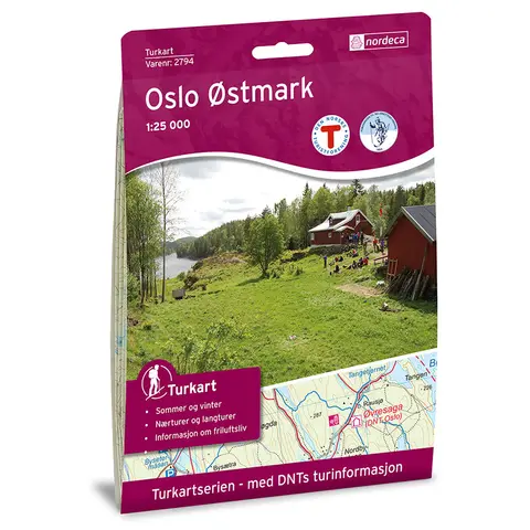 Oslo &#216;stmark Nordeca Turkart 1:25 000 2794