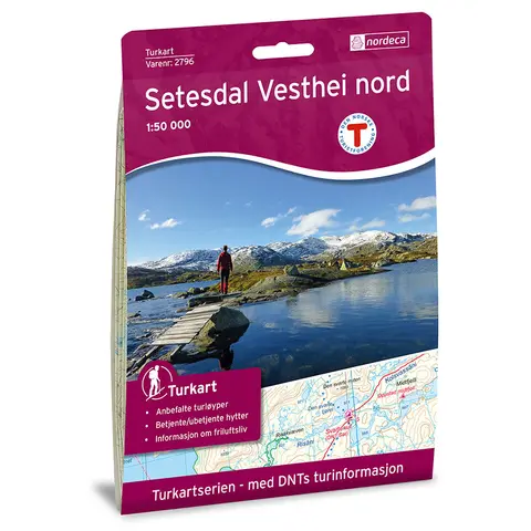 Setesdal Vesthei nord Nordeca Turkart 1:50 000 2796