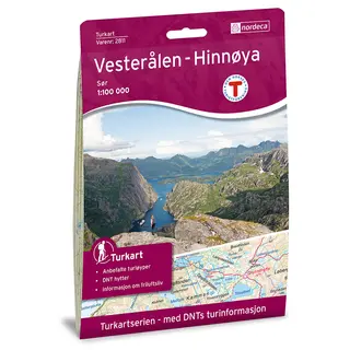 Vester&#229;len Hinn&#248;ya s&#248;r Nordeca Turkart 1:100 000 2811