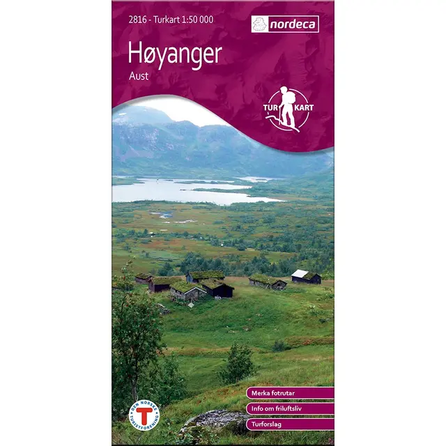 Høyanger aust Nordeca Turkart 1:50 000 2816 