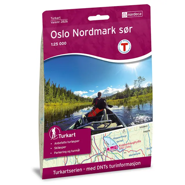 Oslo Nordmark sør Nordeca Turkart 1:25 000 2826 