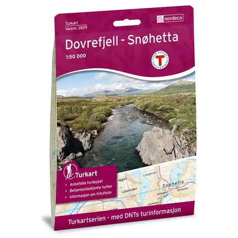 Dovrefjell Sn&#248;hetta Nordeca Turkart 1:50 000 2829