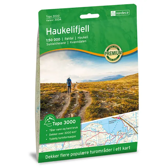 Haukelifjell Nordeca Topo 1:50 000 3004 