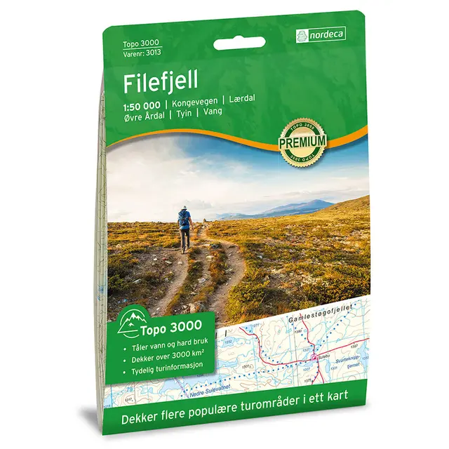 Filefjell Nordeca Topo 1:50 000 3013 