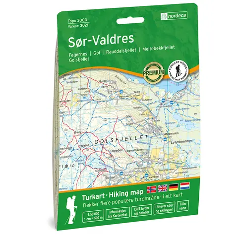 S&#248;r-Valdres Nordeca Topo 1:50 000 3021