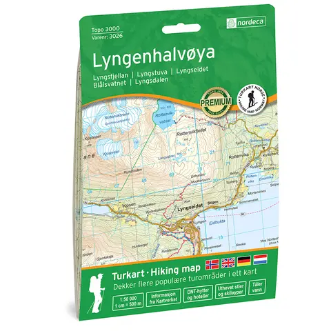 Lyngenhalv&#248;ya Nordeca Topo 1:50 000 3026