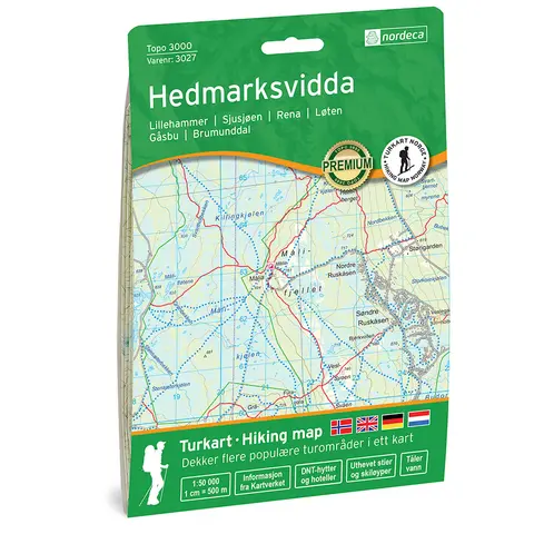 Hedmarksvidda Nordeca Topo 1:50 000 3027