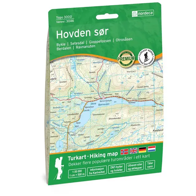 Hovden Sør Nordeca Topo 1:50 000 3046 