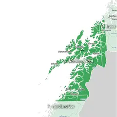 GPS-kart over Nordland Nord Garmin Topo Norway Premium v3 Nordland N