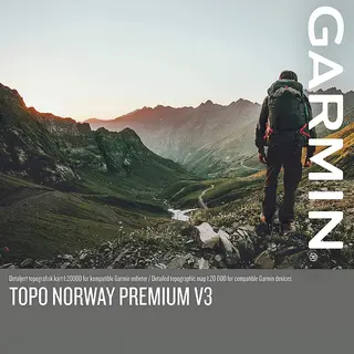 GPS-kart over regioner i Norge Garmin Topo Norway Premium v3