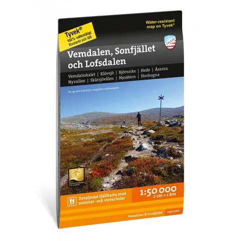 Sverige: Vemdalen Sonfj&#228;llet Lofsdalen Calazo Turkart 1:50 000