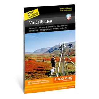 Sverige: Vindelfj&#228;llen Calazo Turkart 1:100 000 Kungsleden