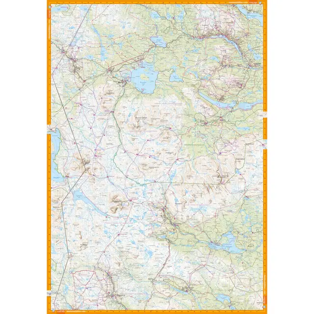 Sverige: Jämtlandsfjällen Calazo Turkart 1:100 000 