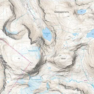 Sverige: Abisko–Riksgr&#228;nsen Calazo H&#248;yfjellskart 1:25 000