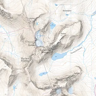 Sverige: Sylarna Calazo H&#248;yfjellskart 1:20 000