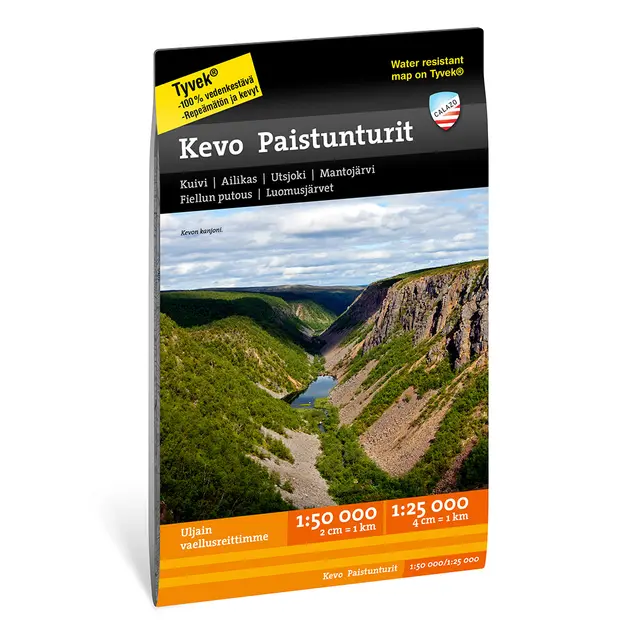 Finland: Kevo Paistunturit Calazo Turkart 1:50 000 1:25 000 