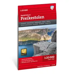 Preikestolen Calazo H&#248;yfjellskart 1:20 000