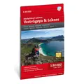 Vestv&#229;g&#248;ya Leknes Calazo H&#248;yfjellskart 1:30 000 Lofoten