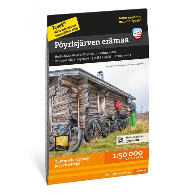 Finland: Pöyrisjärven erämaa Calazo Turkart 1:50 000 