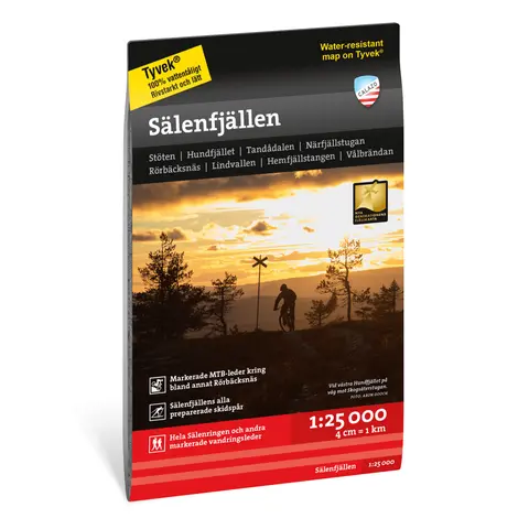 Sverige: S&#228;lenfj&#228;llen Calazo H&#248;yfjellskart 1:25 000