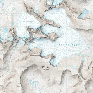 Sverige: P&#229;rte Njoatsosv&#225;gge Calazo H&#248;yfjellskart 1:25 000