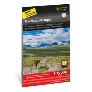 Sverige: J&#228;mtlandstriangeln Calazo H&#248;yfjellskart 1:25 000