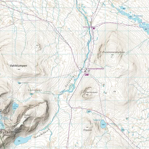 Sverige: J&#228;mtlandstriangeln Calazo H&#248;yfjellskart 1:25 000