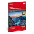 Rondanemassivet Calazo H&#248;yfjellskart 1:25 000