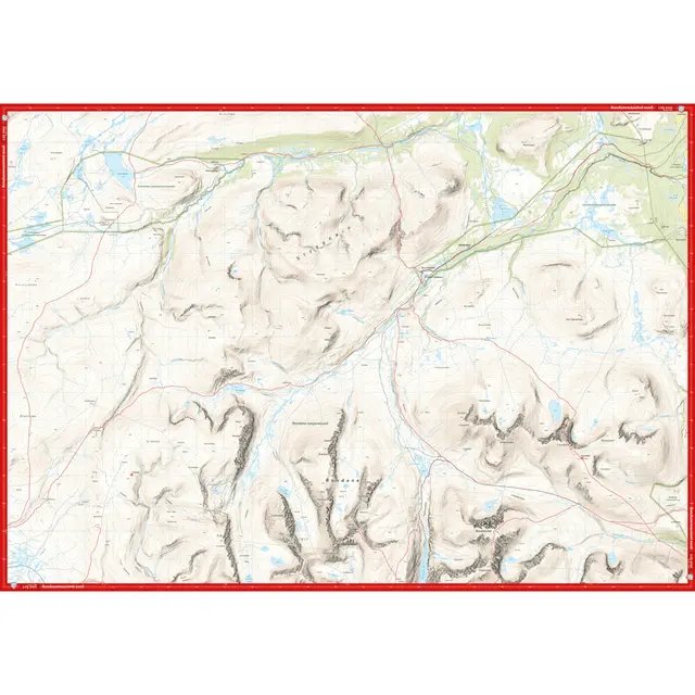 Rondanemassivet Calazo Høyfjellskart 1:25 000 