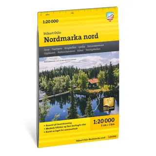 Oslo Nordmarka nord Calazo Stikart 1:20 000