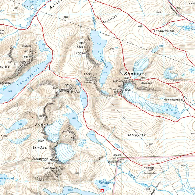 Dovrefjell Calazo Turkart 1:50 000 