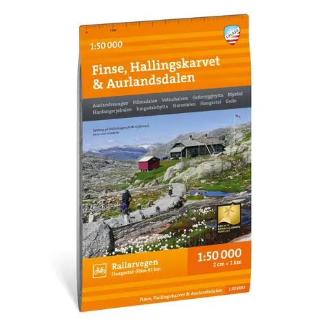 Finse Hallingskarvet Aurlandsdalen Calazo Turkart 1:50 000