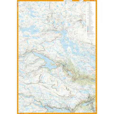 Finse Hallingskarvet Aurlandsdalen Calazo Turkart 1:50 000