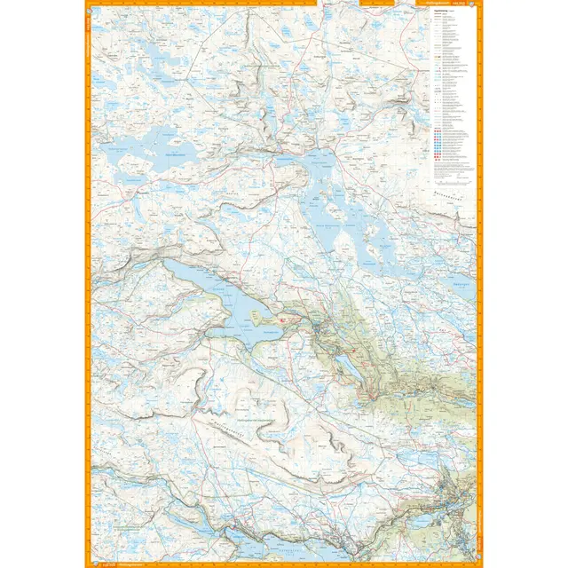 Finse Hallingskarvet Aurlandsdalen Calazo Turkart 1:50 000 