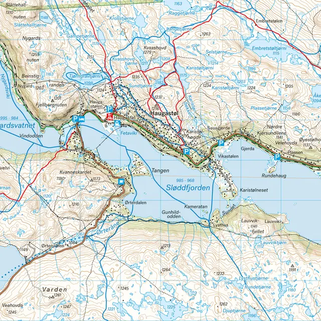 Hardangervidda nord Calazo Turkart 1:50 000 