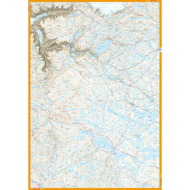 Hardangervidda nord Calazo Turkart 1:50 000 