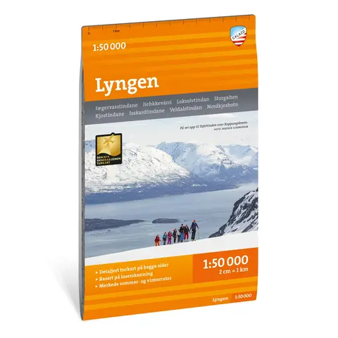 Lyngen Calazo Turkart 1:50 000