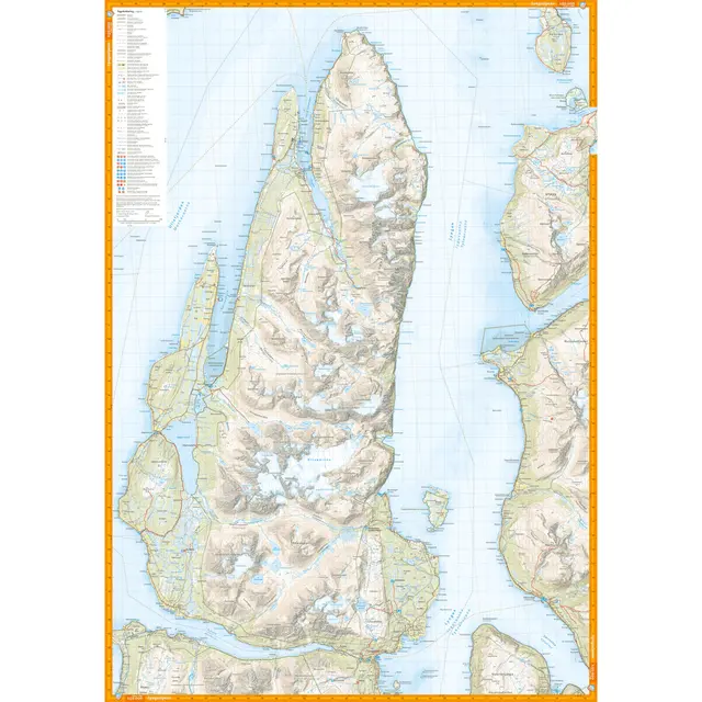 Lyngen Calazo Turkart 1:50 000 