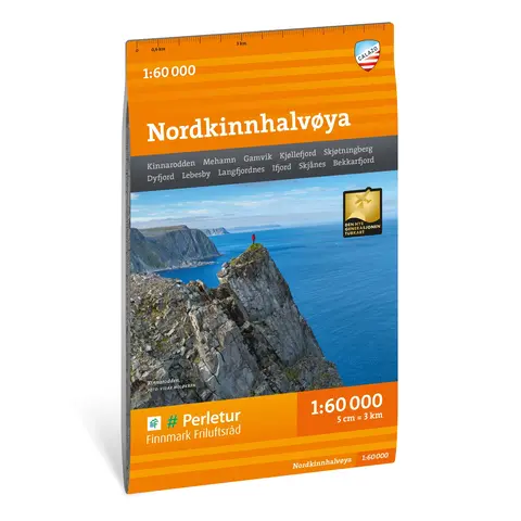 Nordkinnhalv&#248;ya Calazo Turkart 1:60 000