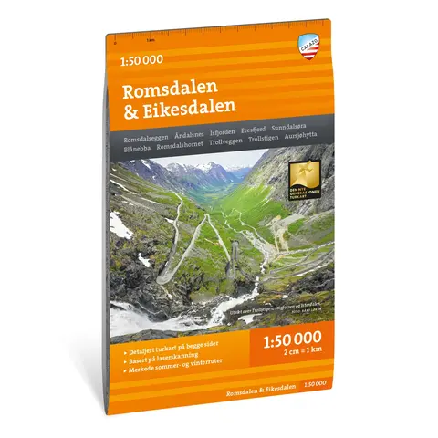 Romsdalen Eikesdalen Calazo Turkart 1:50 000