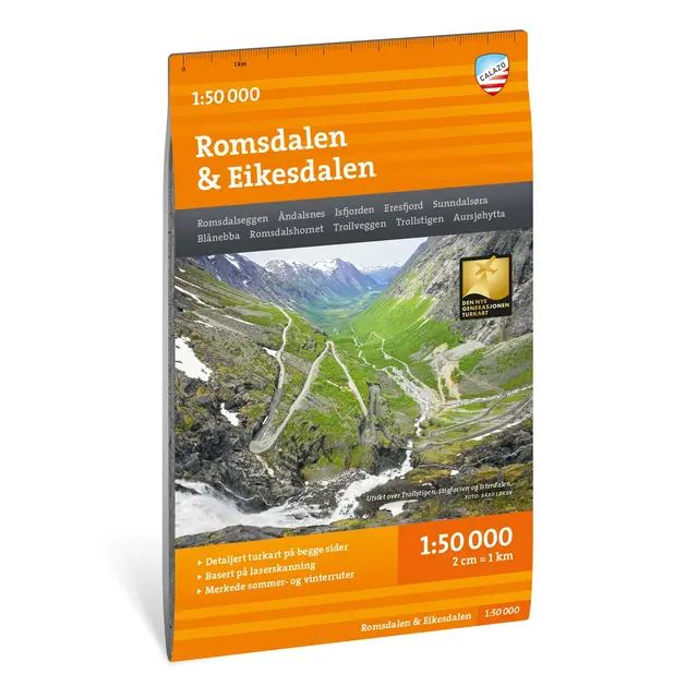 Romsdalen Eikesdalen Calazo Turkart 1:50 000 