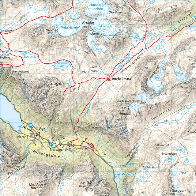 Sunnmøre Calazo Turkart 1:50 000 