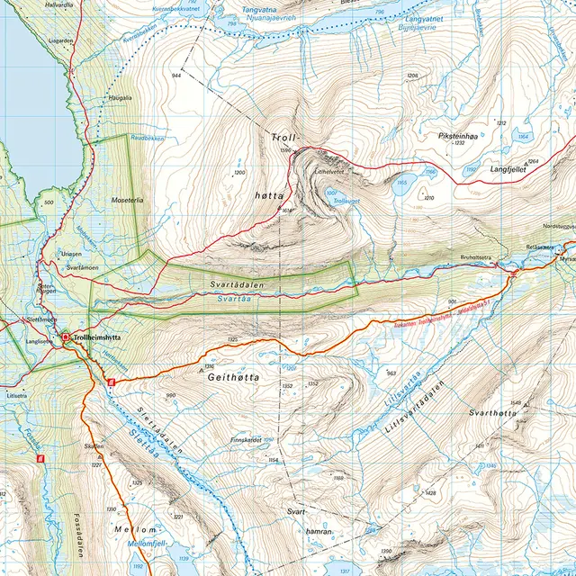 Trollheimen Calazo Turkart 1:50 000 