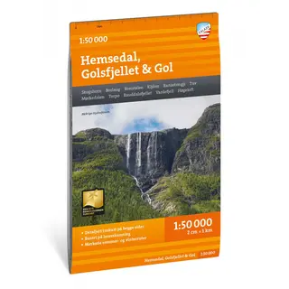 Hemsedal Golsfjellet Gol Calazo Turkart 1:50 000