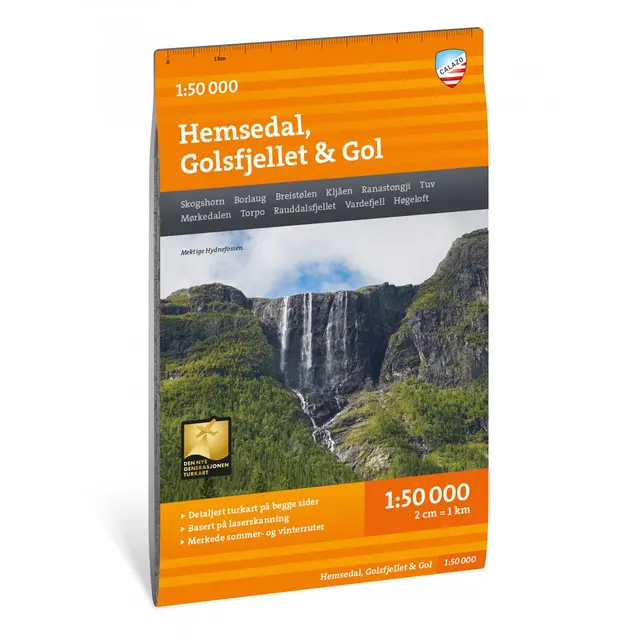 Hemsedal Golsfjellet Gol Calazo Turkart 1:50 000 