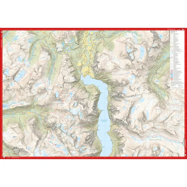 Isfjorden Eresfjord Calazo Høyfjellskart 1:25 000 Romsdalen 