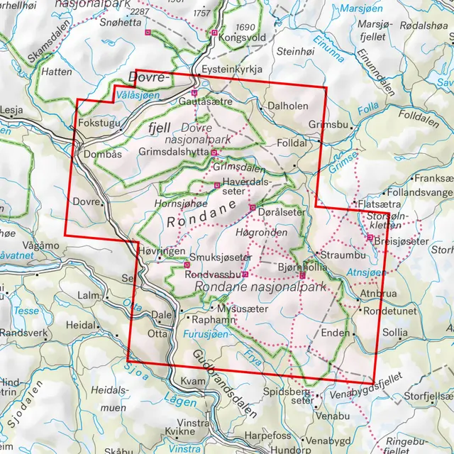 Rondane Calazo Turkart 1:50 000 