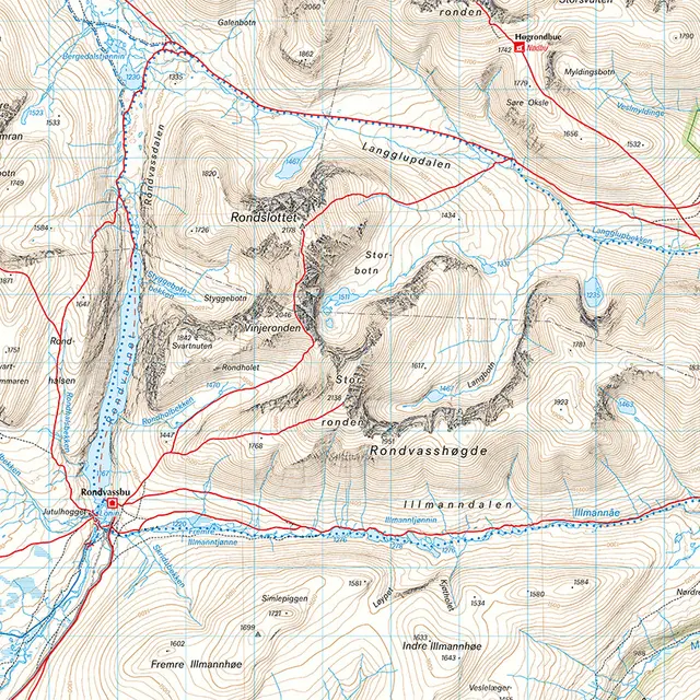 Rondane Calazo Turkart 1:50 000 