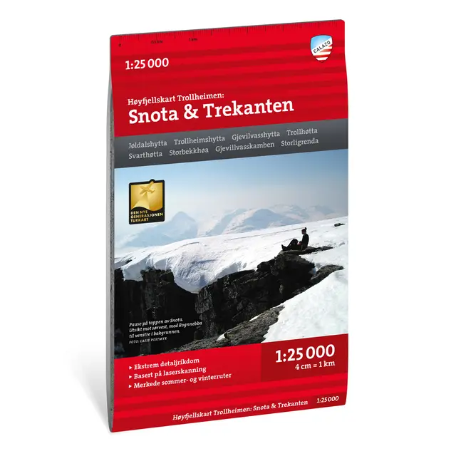 Snota Trekanten Calazo Høyfjellskart 1:25 000 Trollheime 