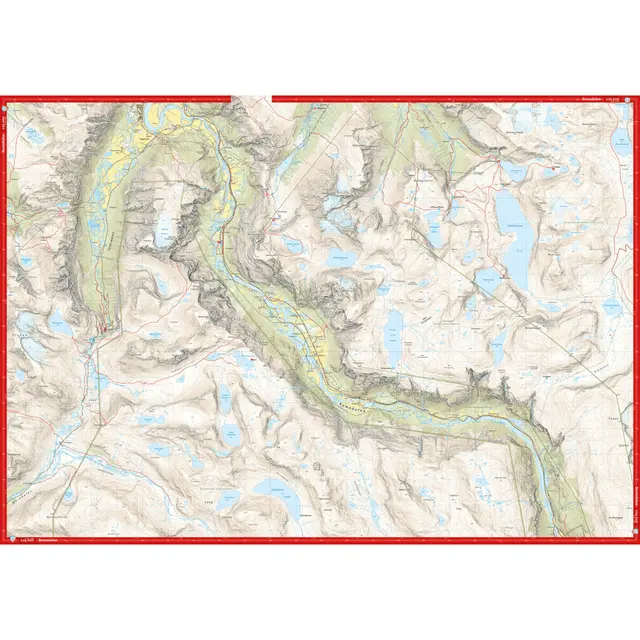 Trolltinden Høgstolen Calazo Høyfjellskart 1:25 000 Romsdalen 